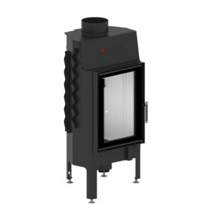Hogar de leña 9 Kw. Albero AL9S.VD frontal acristalado